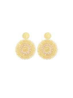 Sàntibé orecchini con oro perle mini spagnola mini ESP-DORÉ-BO donna oro 0002