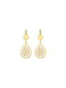 Sàntibé White-gold goccia orecchini mini Ysé mini YSÉ-BLAN-BO-2 donna oro bianco 0009