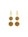 Sàntibé lungo placcato oro orecchini Alba champagne ALBA-CHAM-BO donna beige marrone oro 0018