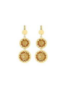 Sàntibé lungo placcato oro orecchini Alba dorato ALBA-DORÉ-BO donna oro 0020