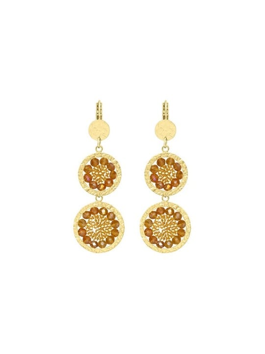 Sàntibé lungo placcato oro orecchini Alba dorato ALBA-DORÉ-BO donna oro 0020