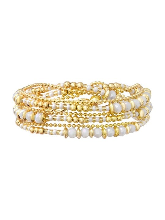 Sàntibé placcato oro bracelet/necklace 2in1 Blanc dorato Divine DIV3 DIS-BLAN-BRA-2 donna oro bianco 0023