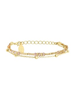 Sàntibé Double placcato oro bracciale dorato Divine DIV1 COU-DORÉ-BRA donna oro 0026