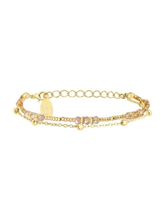 Sàntibé Double placcato oro bracciale dorato Divine DIV1 COU-DORÉ-BRA donna oro 0026