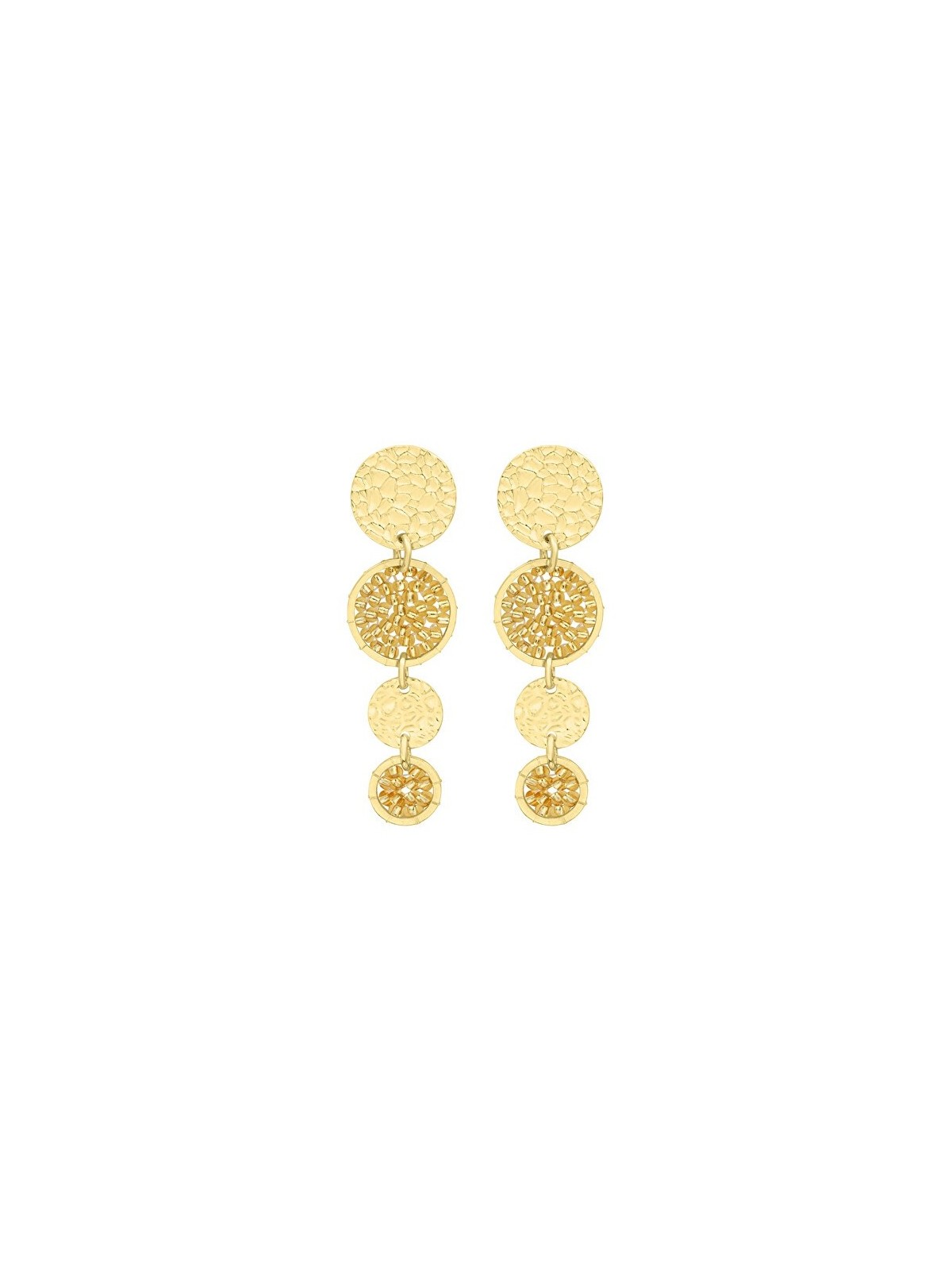 Sàntibé elegante dorato mini Lupin pendente orecchini mini LUP-DORÉ-BO donna oro 0033
