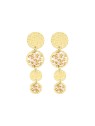Sàntibé elegante Blanc dorato mini Lupin pendente orecchini mini LUP-BLAN-BO-2 donna oro bianco 0032