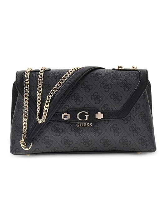 Guess donna Lindsey convertibile a tracolla borsa HWSG9749210-CLO donna nero grigio 4766