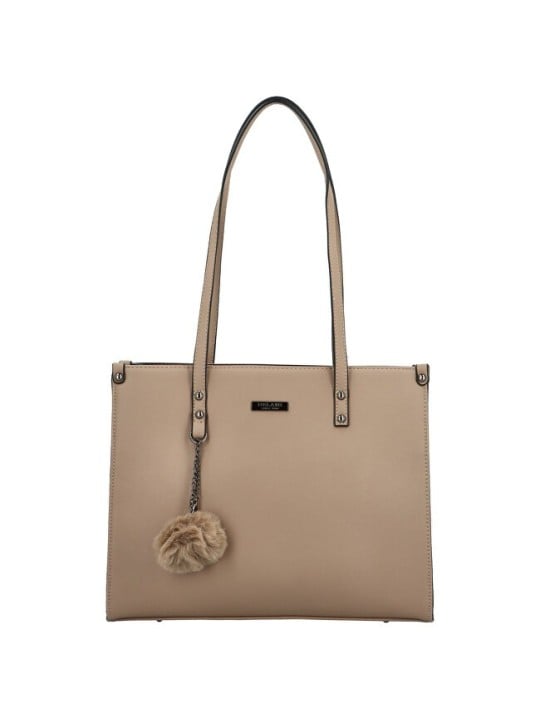 DELAMI donna borsa D5895 taupe donna beige marrone 0165