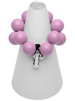 ballsmania Original bracciale B116 15-3207 Malva donna nero rosa argento 0054