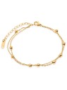 Troli Modern placcato oro acciaio bracciale Globe oro donna oro 3061