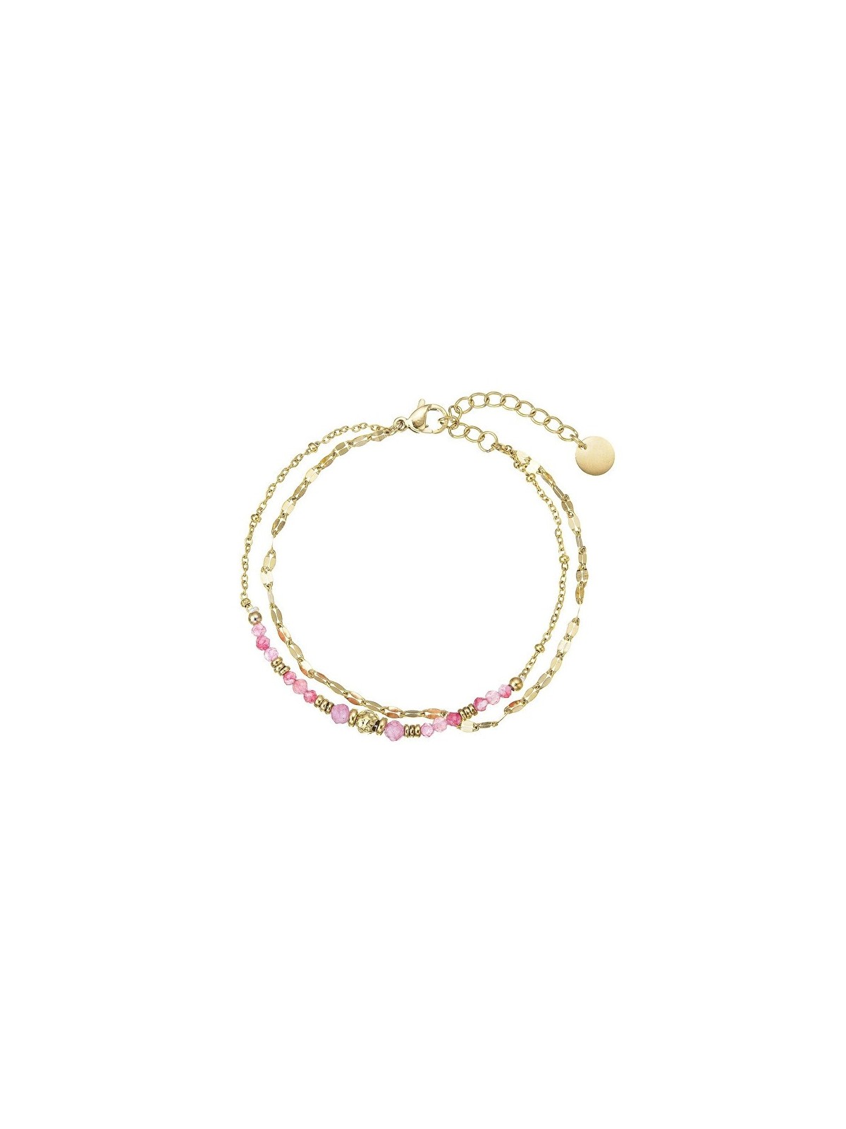 Evolution Group Double placcato oro bracciale con fragola al quarzo 43070.3 donna oro rosa 1428