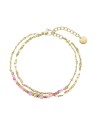 Evolution Group Double placcato oro bracciale con fragola al quarzo 43070.3 donna oro rosa 1428