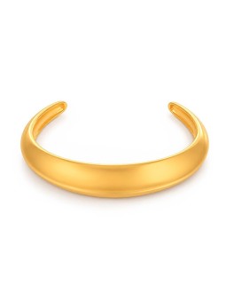 Troli elegante solido bracciale fatto di placcato oro acciaio oro donna oro 4748