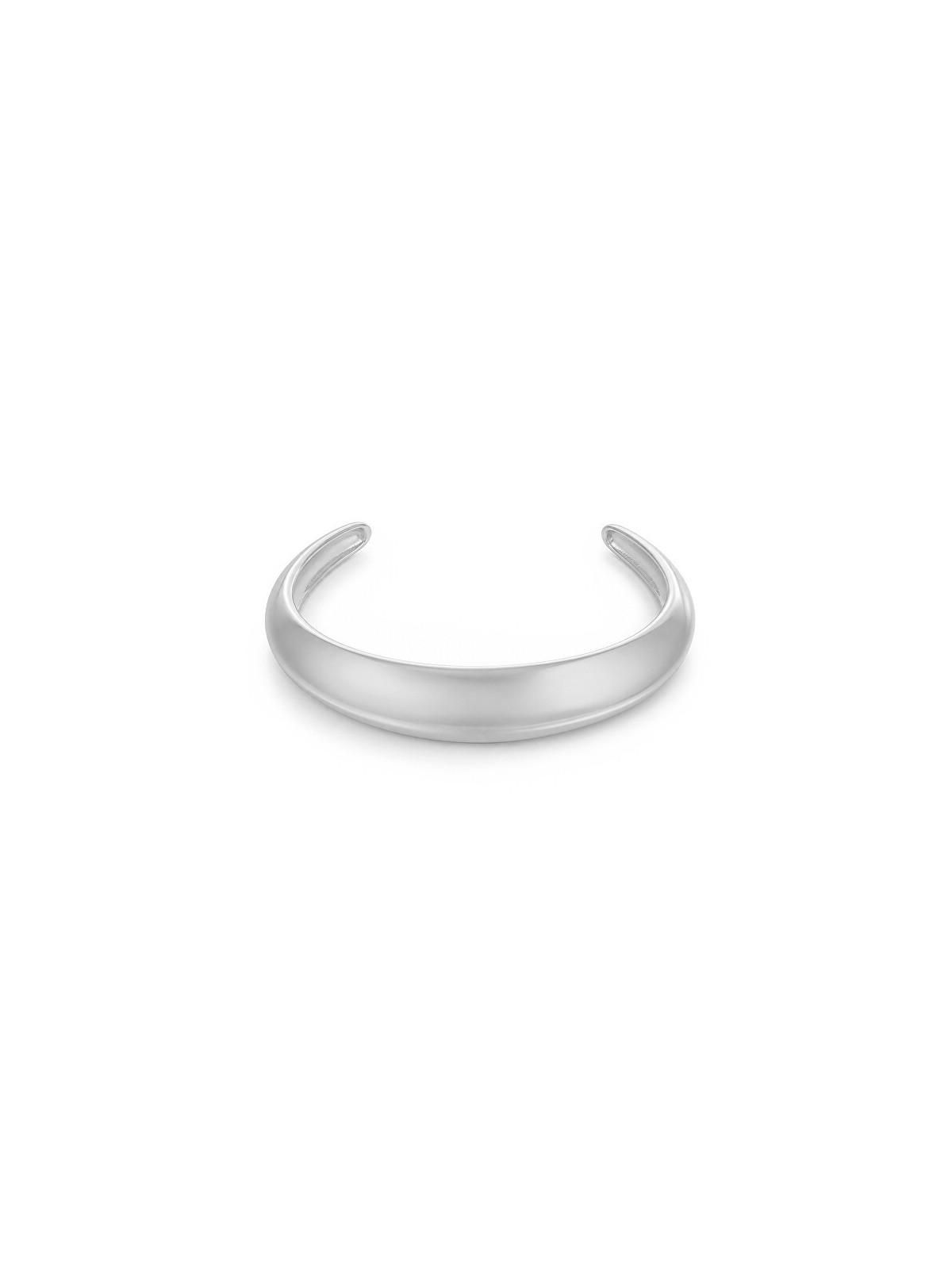 Troli elegante solido bracciale fatto di argento acciaio donna argento 4747