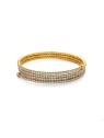 Troli Multilayer placcato oro bracciale con zirconi oro donna trasparente oro 4758