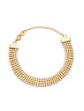 Troli lussuoso placcato oro bracciale con zirconi oro donna trasparente oro giallo 4764