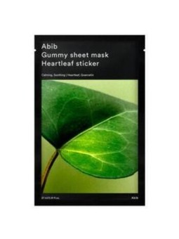 Abib maschera gomma maschera foglia di cuore adesivo - idratante maschera in tessuto s estratto z chřestu srdčitého 27ml donna