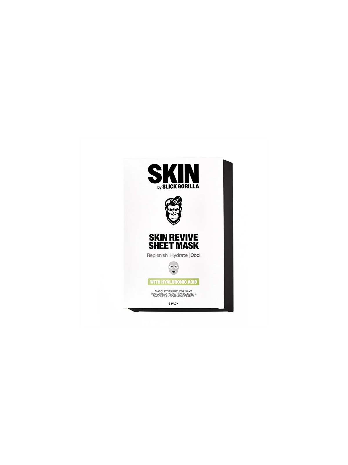 SLICK GORILLA pelle Revive maschera in tessuto 3 pcs uomo 020