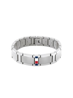 Tommy Hilfiger acciaio moda bracciale Jameson 2790657 uomo argento tricolore 1724