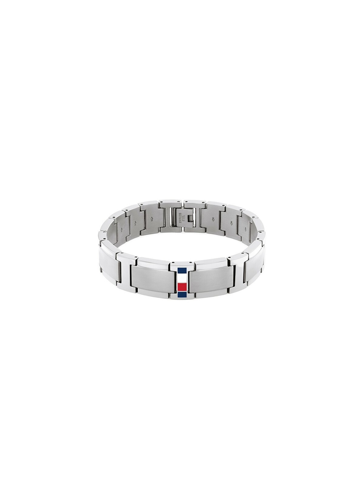 Tommy Hilfiger acciaio moda bracciale Jameson 2790657 uomo argento tricolore 1724