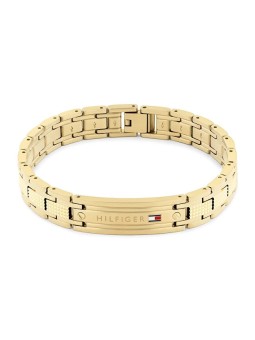Tommy Hilfiger placcato oro uomo bracciale TH-Oxford 2790733 uomo oro tricolore 1846
