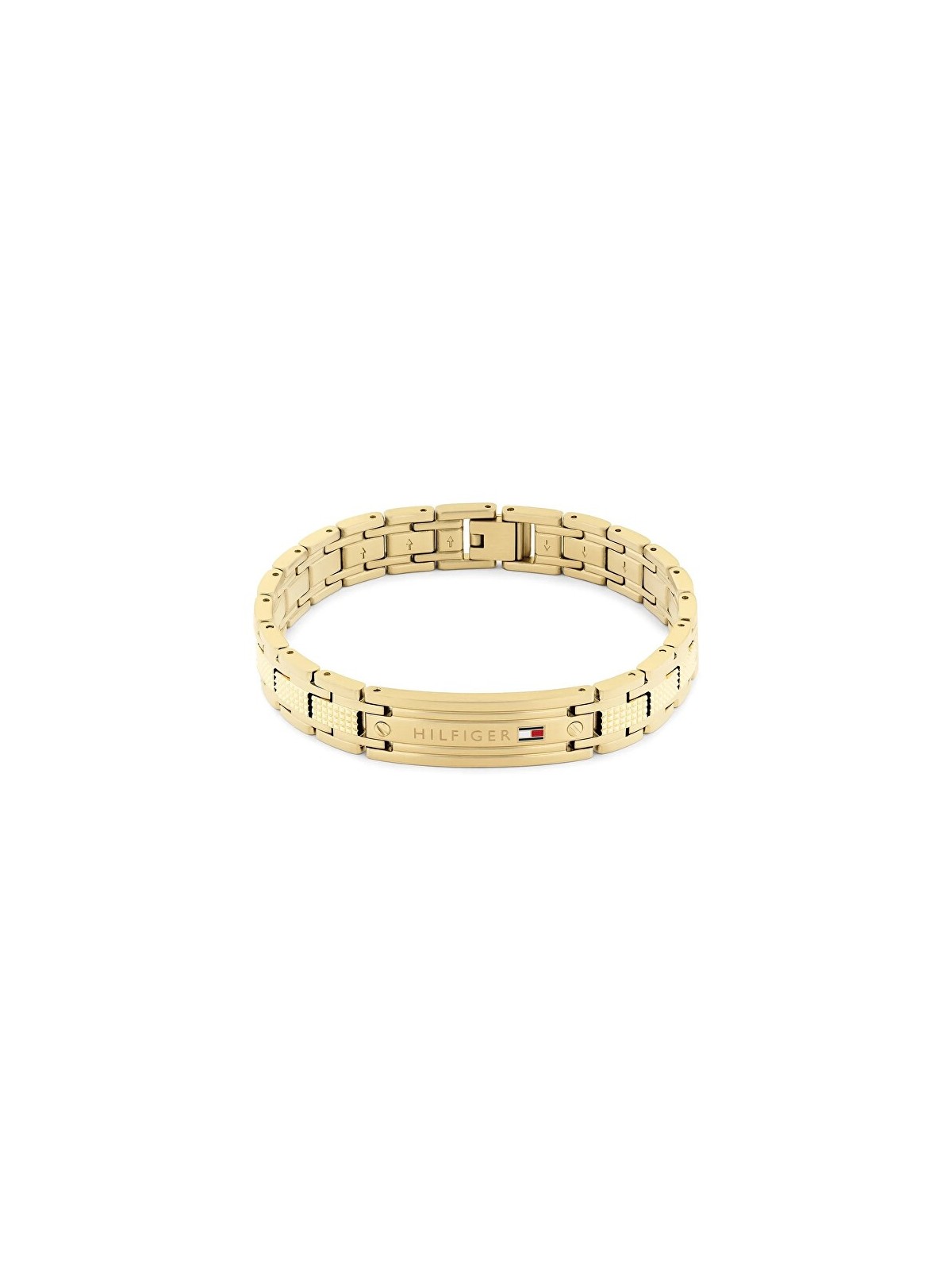 Tommy Hilfiger placcato oro uomo bracciale TH-Oxford 2790733 uomo oro tricolore 1846