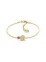 Tommy Hilfiger lussuoso placcato oro bracciale con cristalli 2781077 donna trasparente oro tricolore 1857