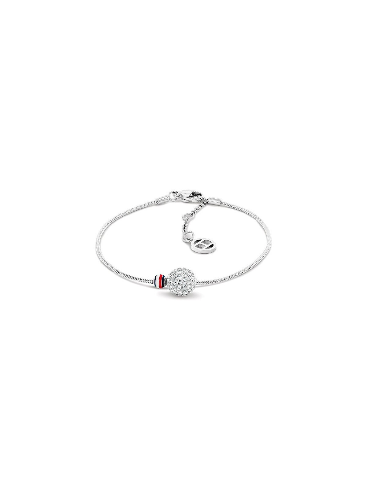 Tommy Hilfiger Luxury acciaio bracciale con cristalli 2781076 donna trasparente argento tricolore 1859