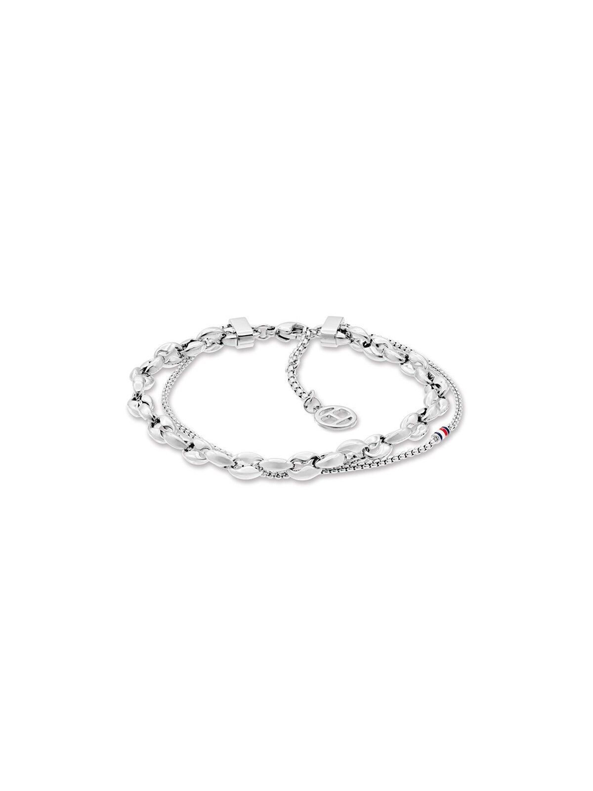 Tommy Hilfiger acciaio double bracciale donna 2781082 donna argento tricolore 1862