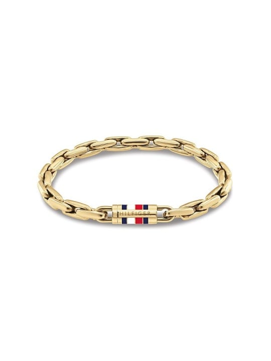 Tommy Hilfiger uomo placcato oro bracciale uomo catena 2790750 uomo oro tricolore 1876