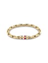 Tommy Hilfiger uomo placcato oro bracciale uomo catena 2790750 uomo oro tricolore 1876