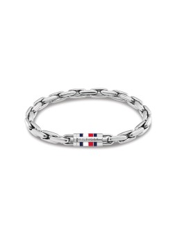 Tommy Hilfiger uomo acciaio bracciale uomo catena 2790749 uomo argento tricolore 1875