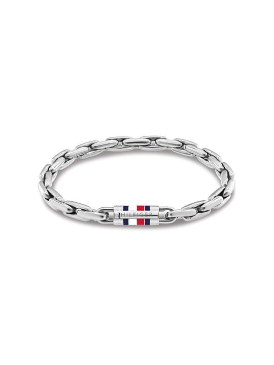 Tommy Hilfiger uomo acciaio bracciale uomo catena 2790749 uomo argento tricolore 1875