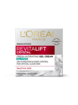 L'Oreal Paris Revitalift Crystal idratante crema gel per viso e collo 50ml donna