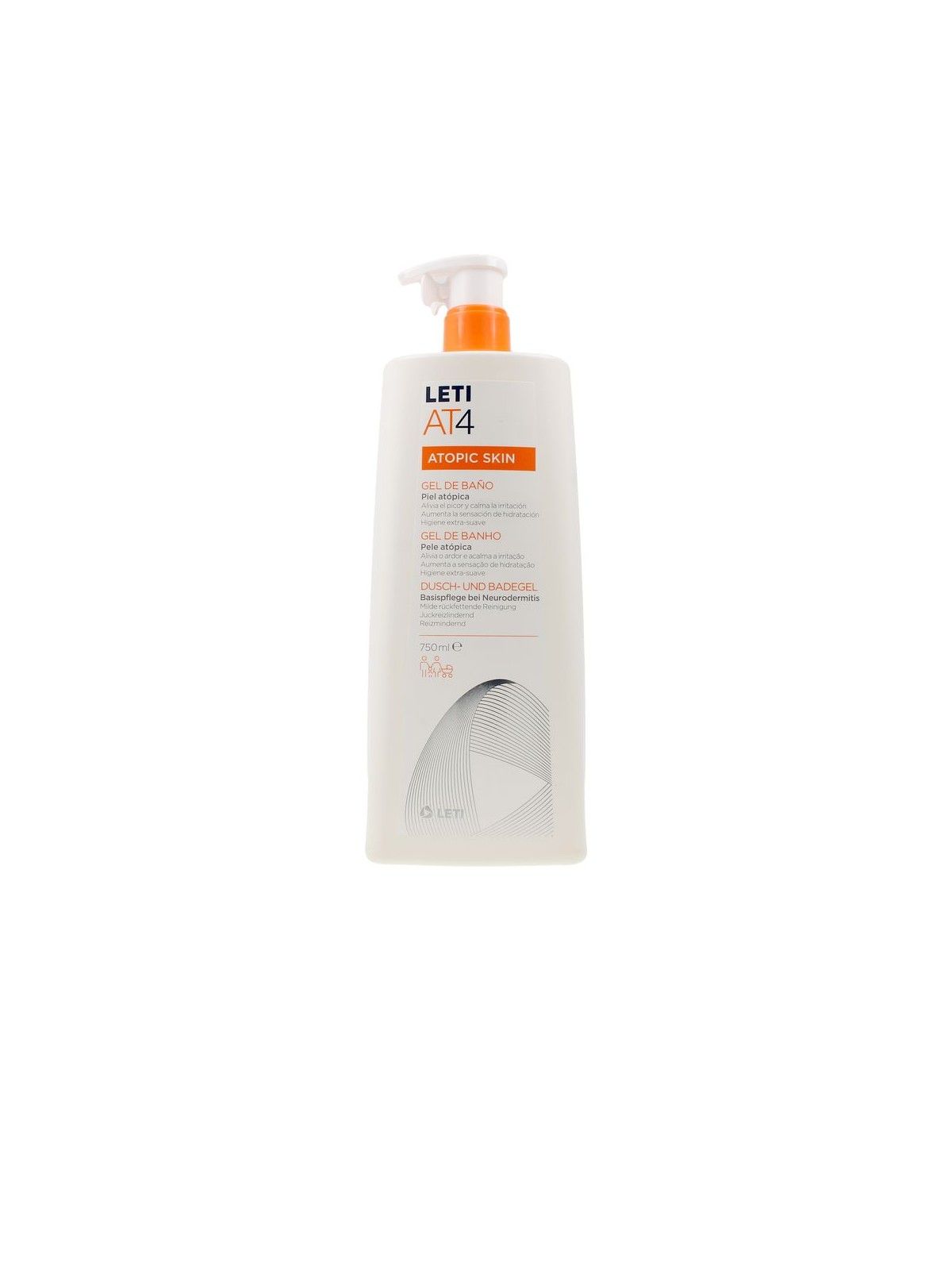 LETI AT4 Gel da Bagno Dermograsso per Pelle Atopica 750 ml