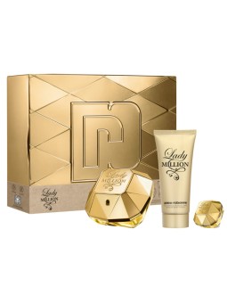 Paco Rabanne Lady Million Eau De Parfum Spray 80ml Set 3 Pezzi