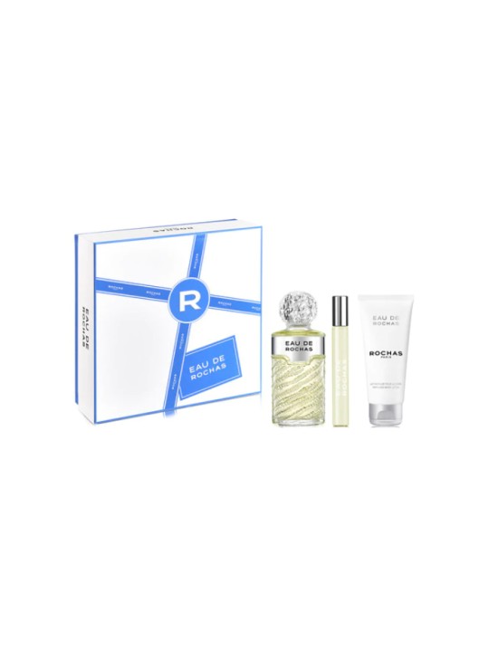 Rochas Eau De Rochas Profumo Spray 100ml Set 3 Pezzi Donna