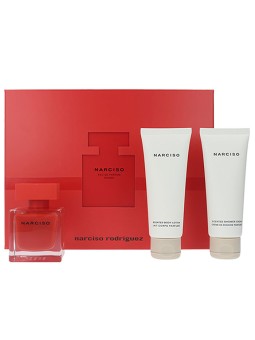 Narciso Rodriguez Rouge Profumo Spray 50ml Set 3 Pezzi 2019