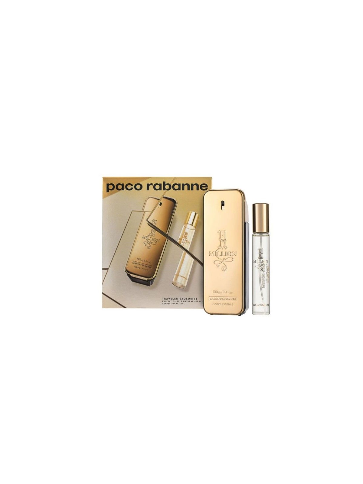 Paco Rabanne One Million Eau De Toilette Spray 100ml Set 2