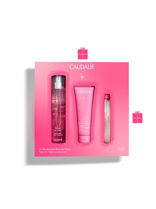 Caudalie Il Trio Profumato Rosa della Vigna 3 Pezzi Unisex