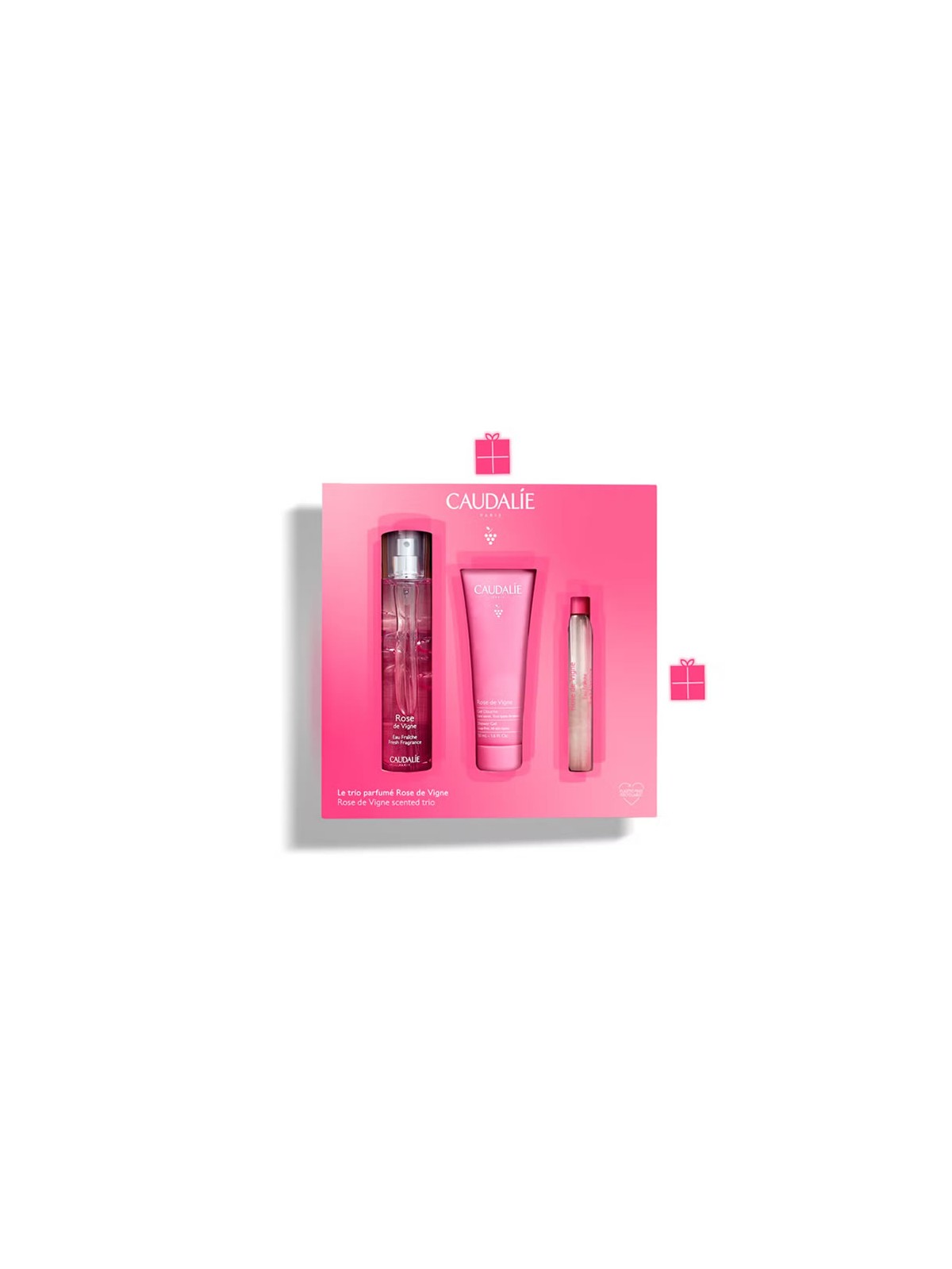 Caudalie Il Trio Profumato Rosa della Vigna 3 Pezzi Unisex