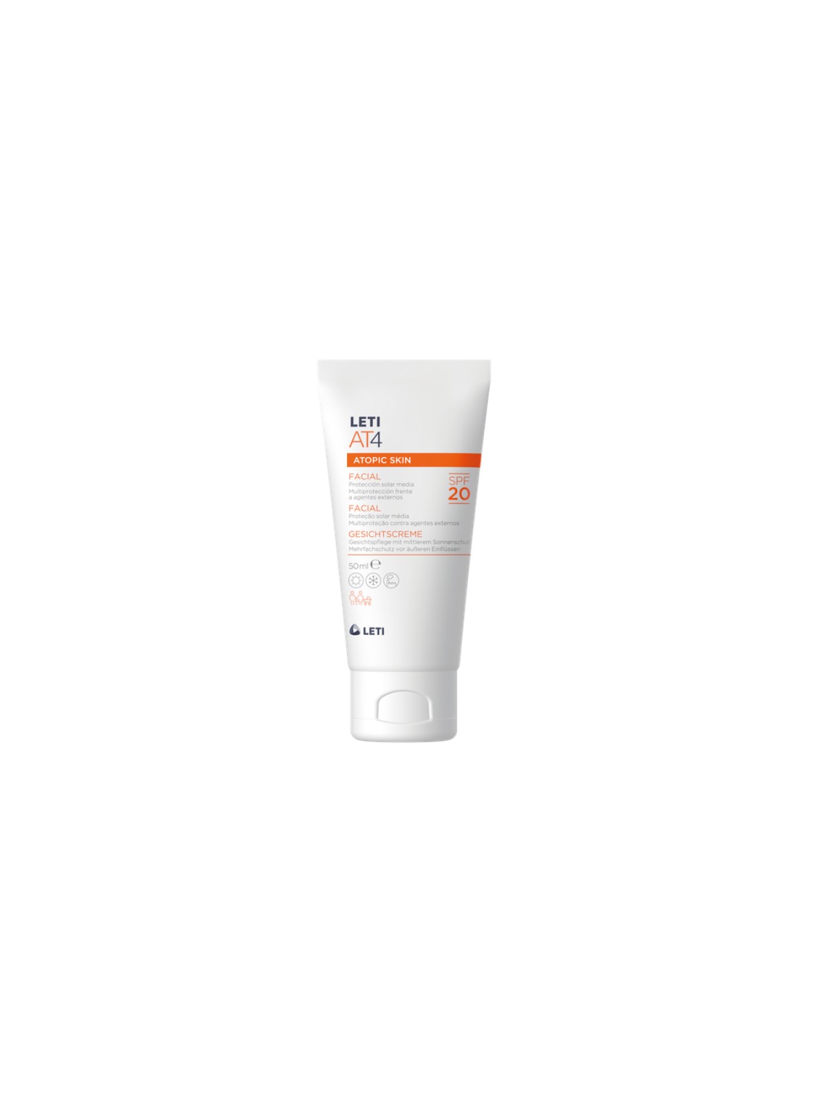 Leti At4 Crema per il Viso Spf20 50ml Unisex