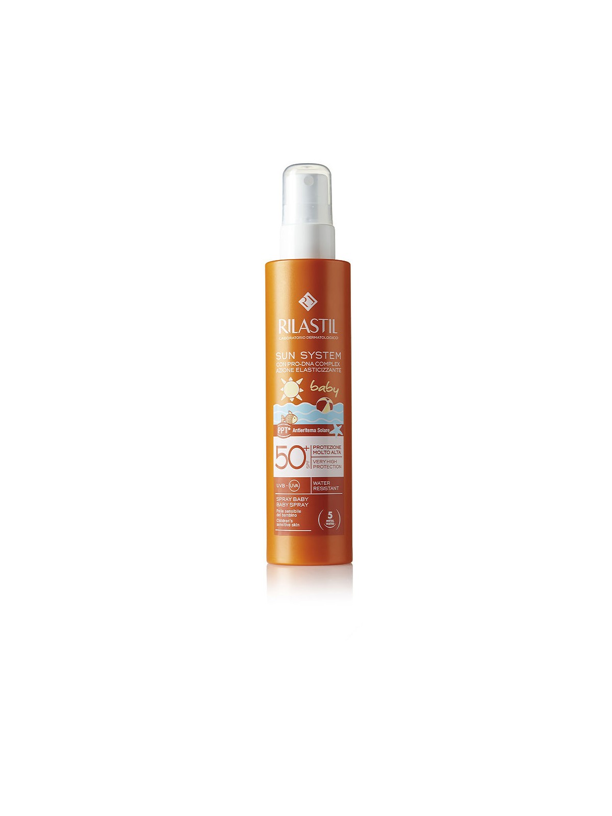 Rilastil SUN SYSTEM SPF50 BABY spray trasparente 200ml unisex