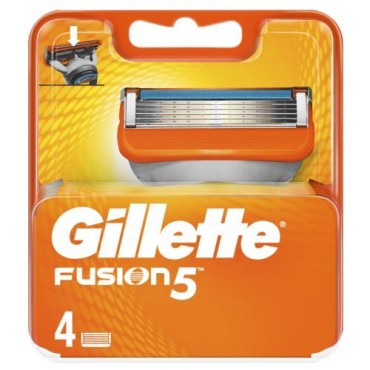 Gillette Fusion (4 pcs) - Replacement Blades Uomo Rasoi e