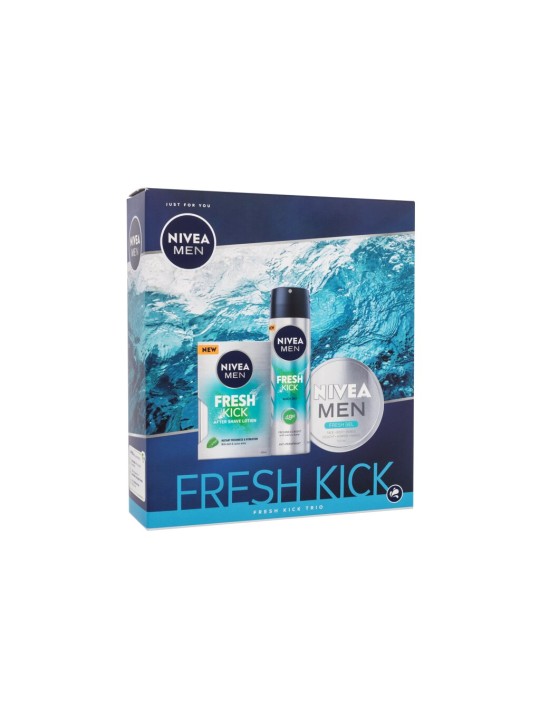 Nivea Men Fresh Kick Trio Set Set Regalo Uomo Energizzante 100ml