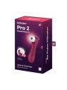 SATISFYER PRO2 G3 VIBRATORE ARIA DOPPIO IMPULSO VINO ROSSO 1UN