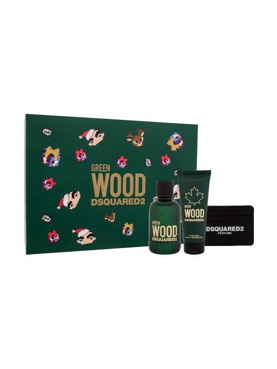 Dsquared2 Green Wood Gift set eau de toilette 100 ml shower gel