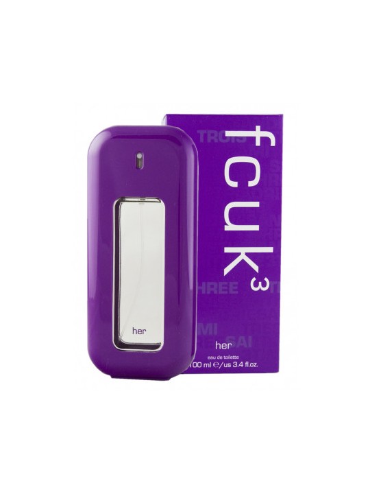 FCUK FCUK 3 for Her Eau De Toilette 100ml donna