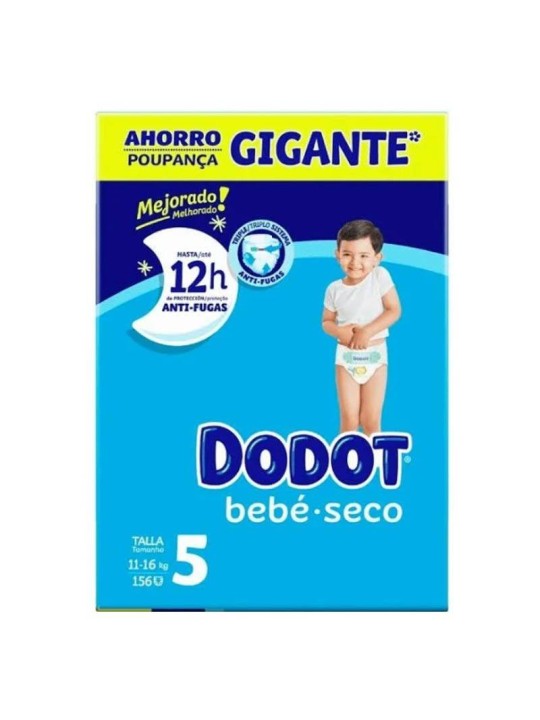 DODOT STAGES taglia 5 pannolini 1116 kg 156 unit unisex