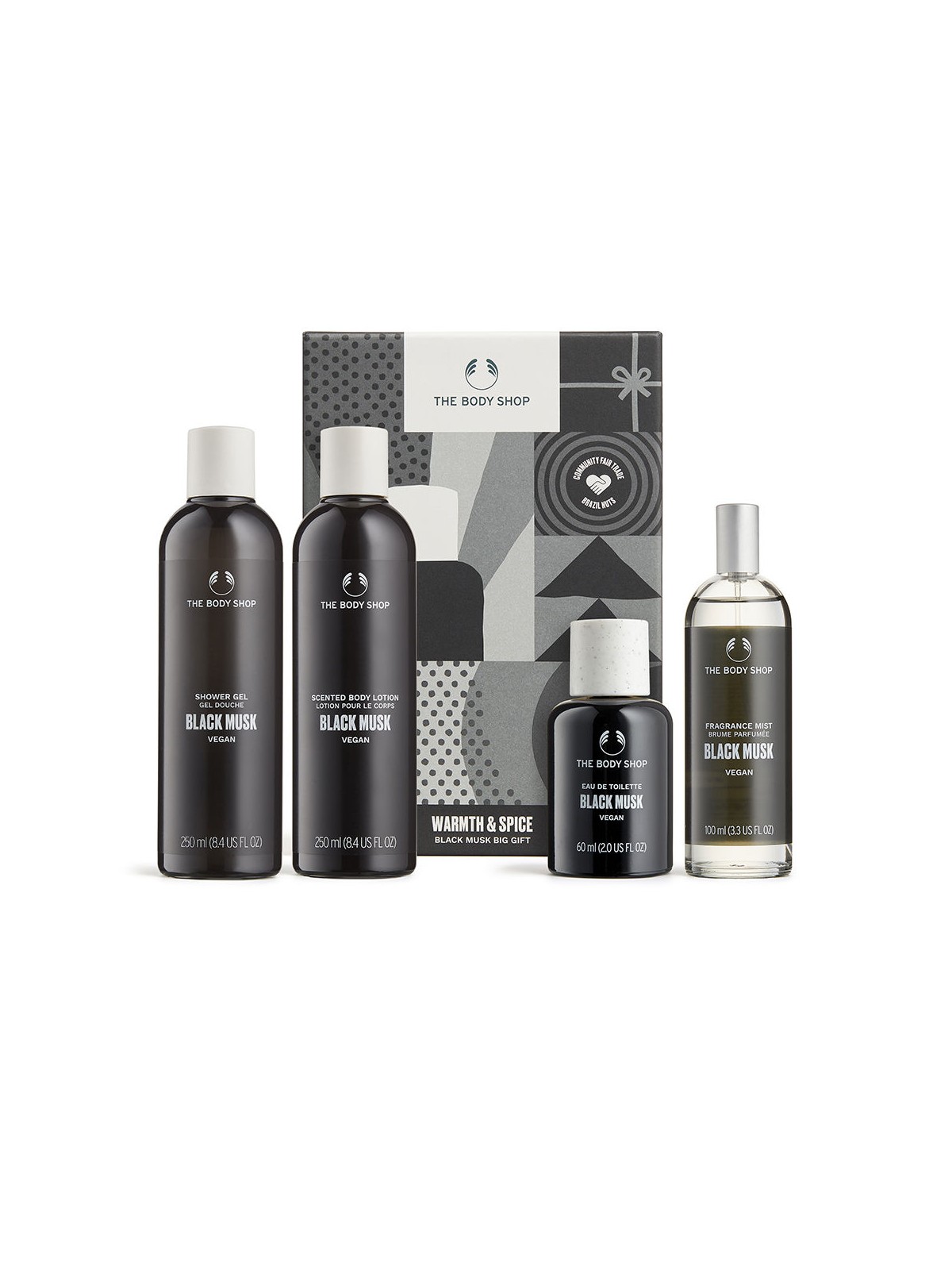 The Body Shop BLACK MUSK LOT 4 unit uomo
